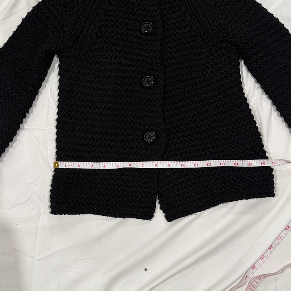 Black Chunky Knit Cardigan by JCrew - Picture 9 of 10